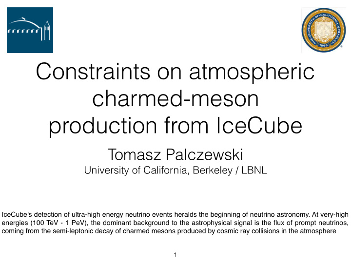 constraints on atmospheric charmed meson production from