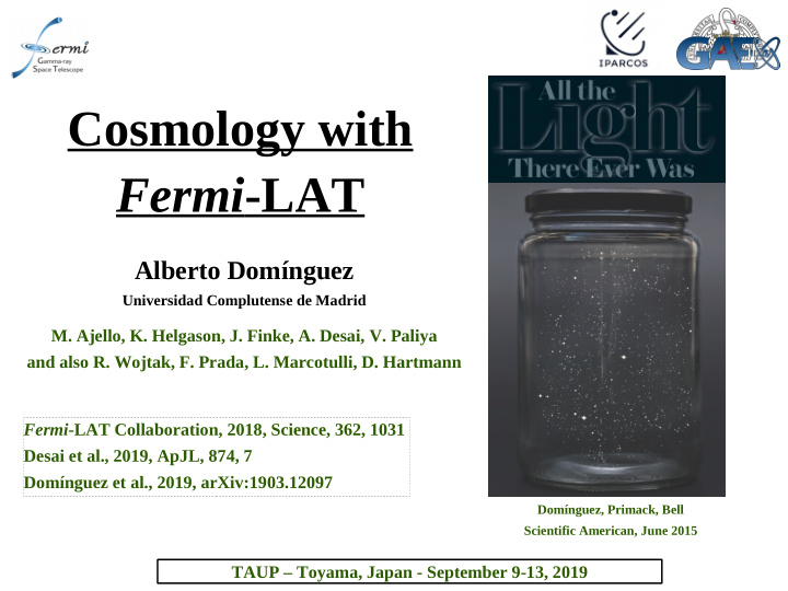 cosmology with fermi lat