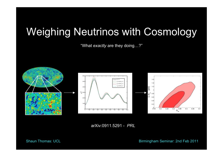 weighing neutrinos with cosmology