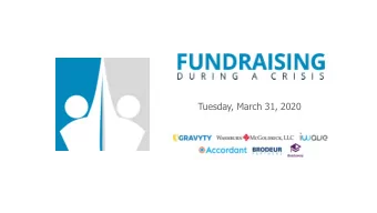 Tuesday, March 31, 2020  TO  TODAYS AGENDA  Progressive Pipeline &amp; Portfolio Management -