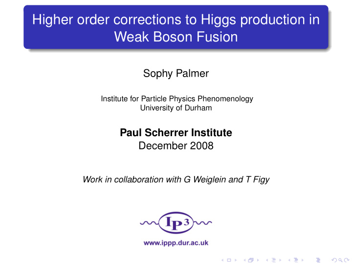 higher order corrections to higgs production in weak