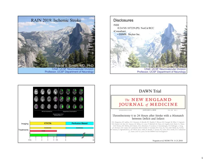 rain 2019 ischemic stroke