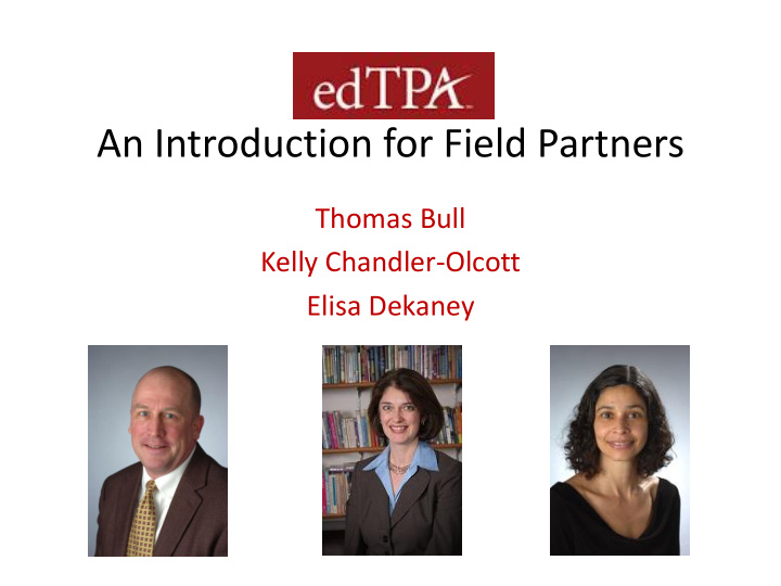an introduction for field partners