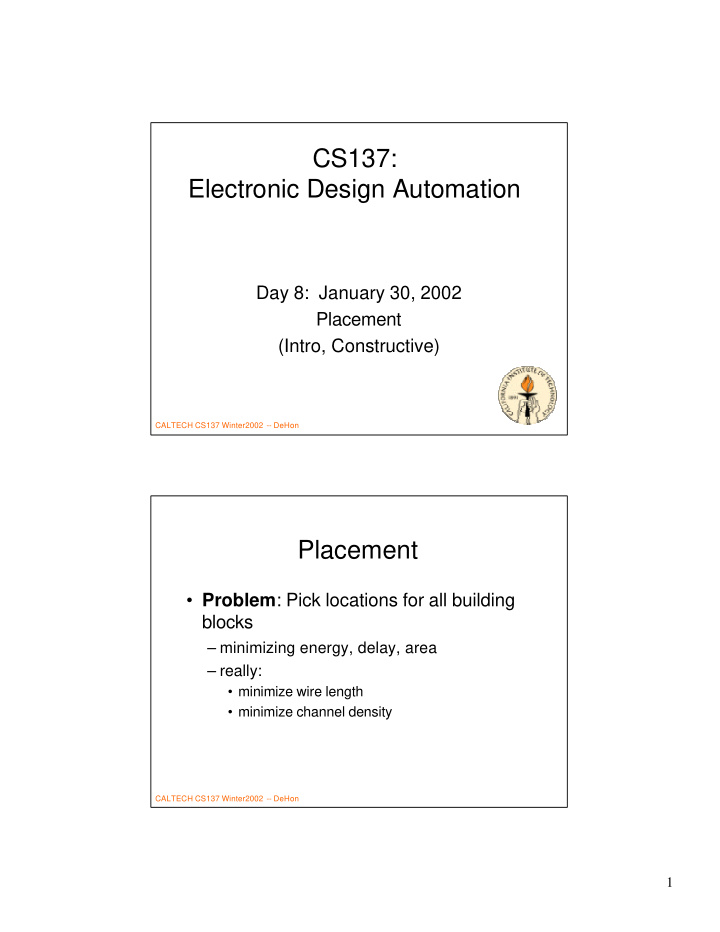 cs137 electronic design automation