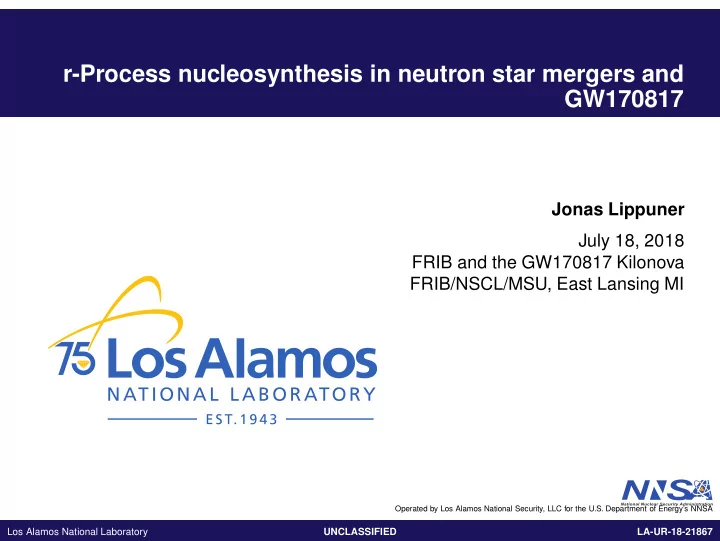 r process nucleosynthesis in neutron star mergers and