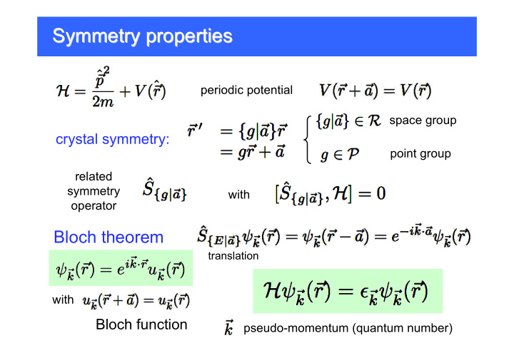 symmetry properties symmetry properties