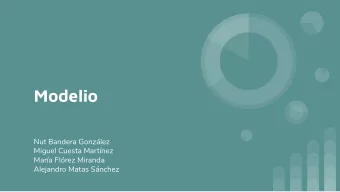 Modelio  Nut Bandera Gonzlez  Miguel Cuesta Martnez  Mara Flrez Miranda  Alejandro Matas