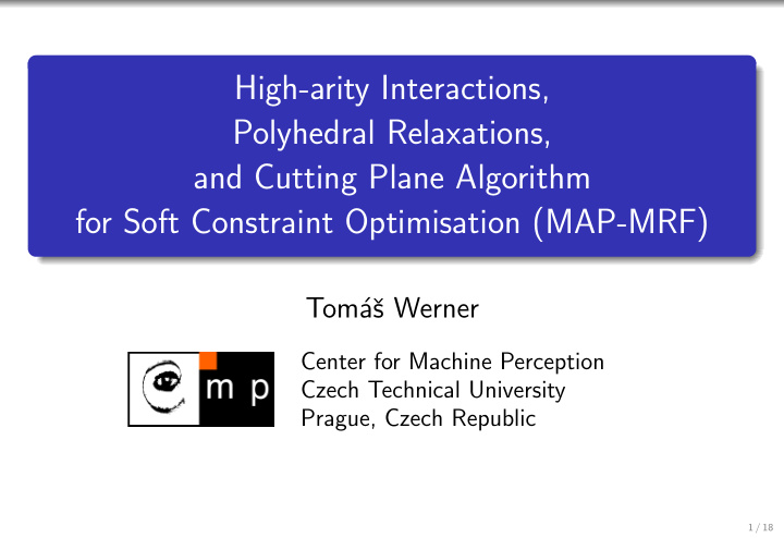 high arity interactions polyhedral relaxations and