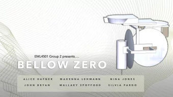 BELLOW ZERO  A L I C E  H A F N E R  M A K E N N A  L E H M A N N  N I N A  J O N E S  J O H N  B R