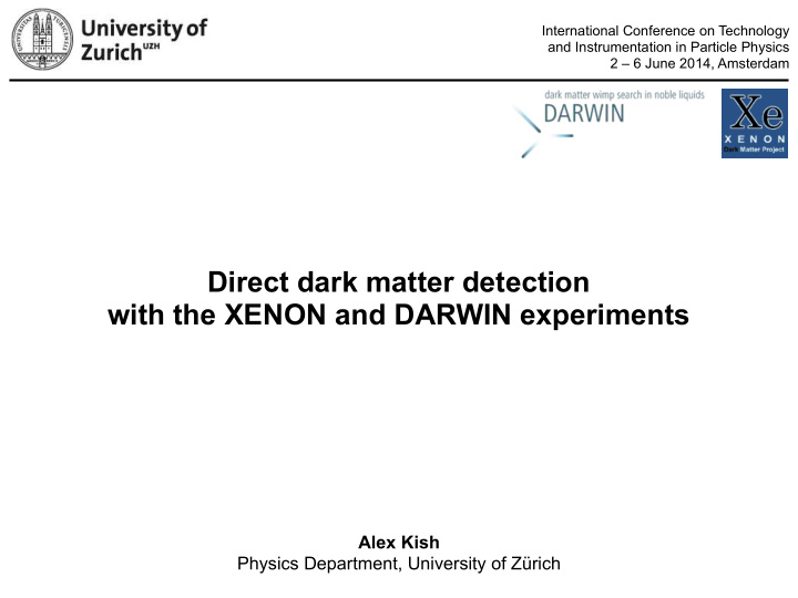 direct dark matter detection with the xenon and darwin