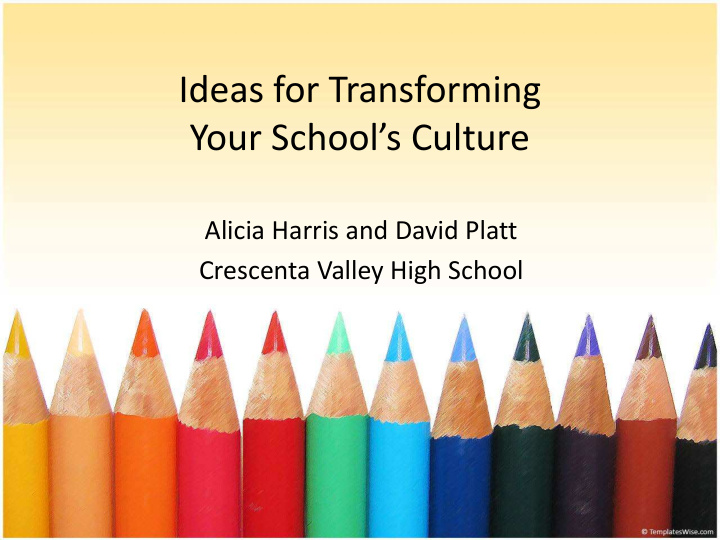 ideas for transforming your school s culture