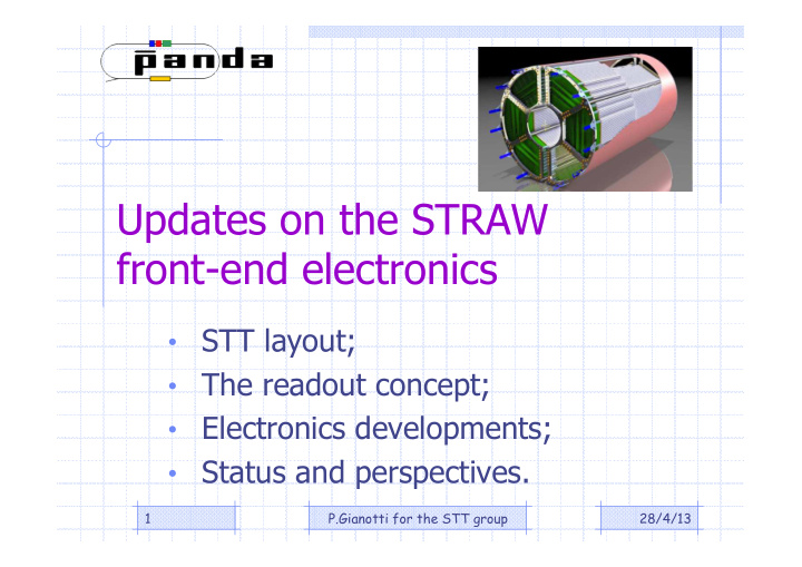 updates on the straw front end electronics