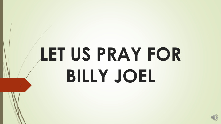 let us pray for