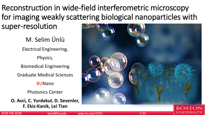 for im imaging weakly scattering bio iological