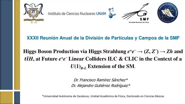 higgs boson production via higgs strahlung e e z z zh and