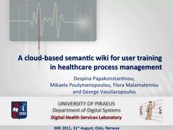 a cloud based seman c wiki for user training in