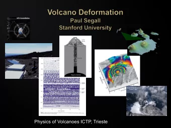 Physics of Volcanoes ICTP, Trieste  HVO website  Amelung et al, 2000  Darwin Volcano  Simulated