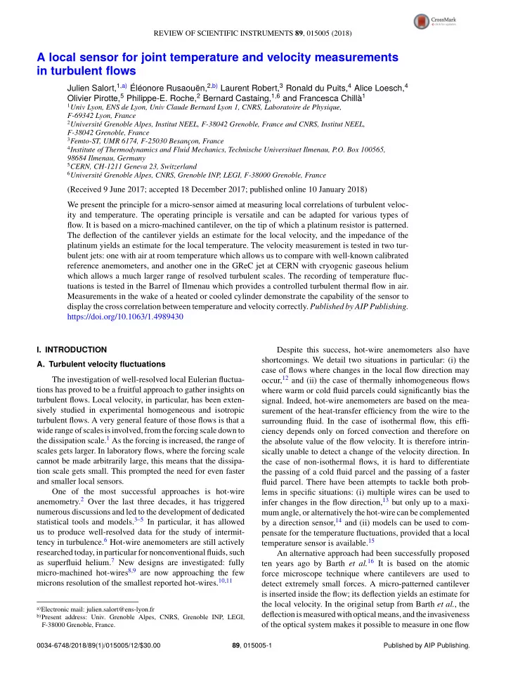 a local sensor for joint temperature and velocity