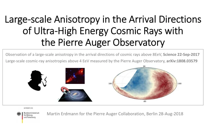 large scale anisotropy in the arrival directions of ultra