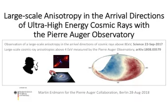 Largescale Anisotropy in the Arrival Directions  of UltraHigh Energy Cosmic Rays with  the