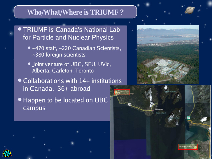who what where is triumf