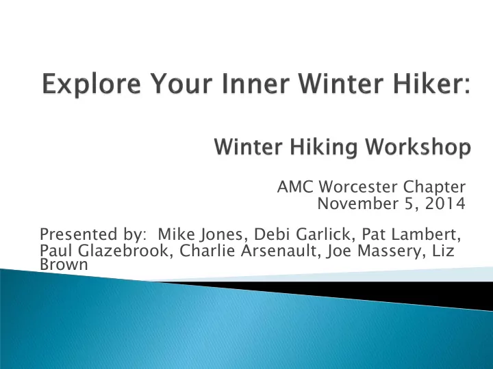 amc worcester chapter november 5 2014