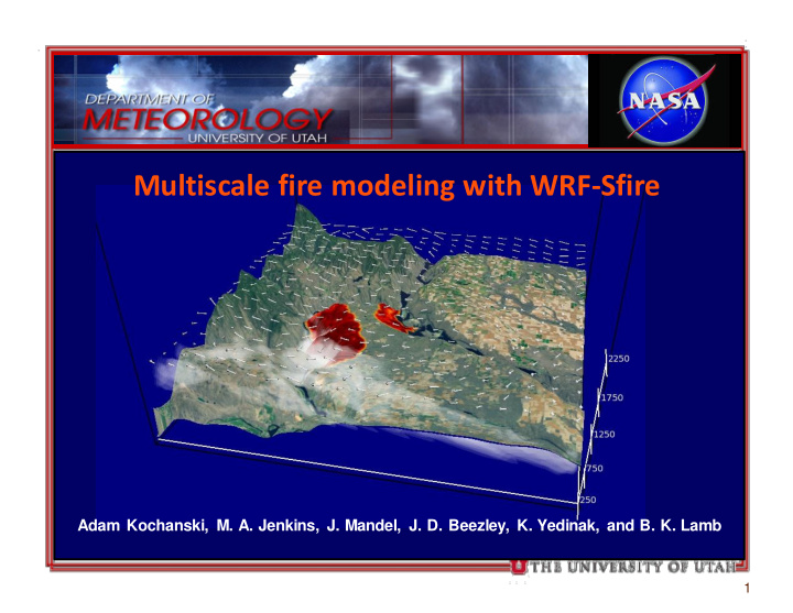 multiscale fire modeling with wrf sfire
