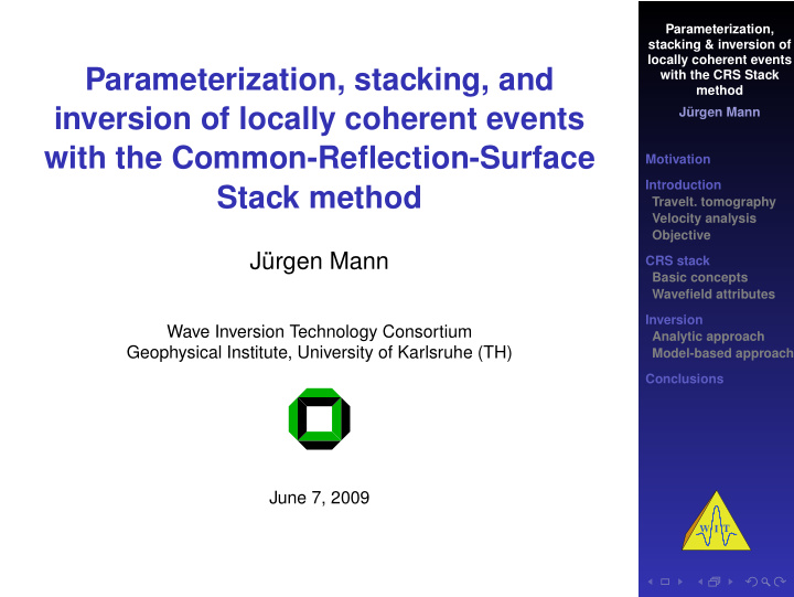 parameterization stacking and