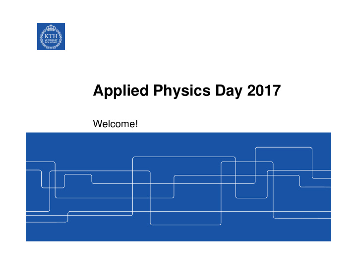 applied physics day 2017