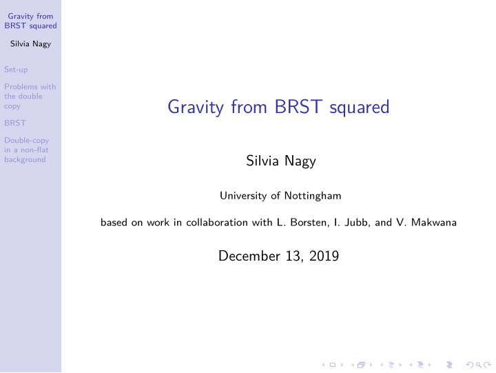 gravity from brst squared