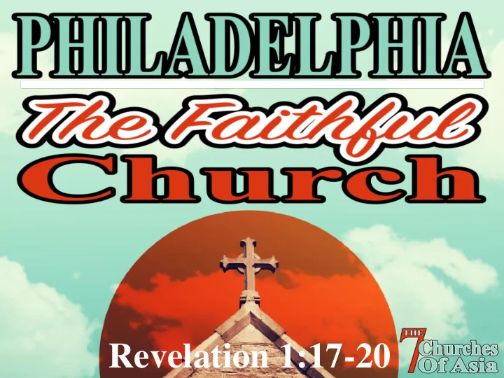 revelation 1 17 20