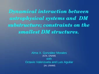Dynamical interaction between  astrophysical systems and  DM  substructure; constraints on the