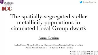The spatially-segregated stellar  metallicity populations in  simulated Local Group dwarfs  Anna