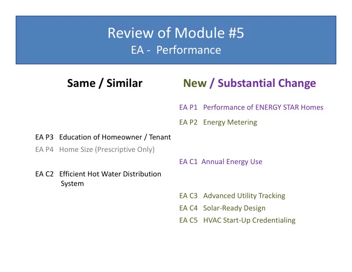review of module 5