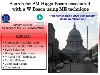 Search for SM Higgs Boson associated  with a W Boson using ME technique  &quot;Phenomenology 2009
