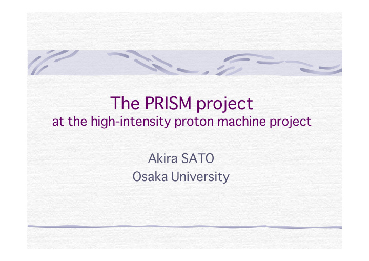 the prism project