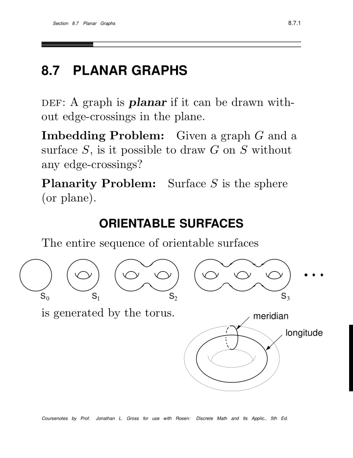 8 7 planar graphs