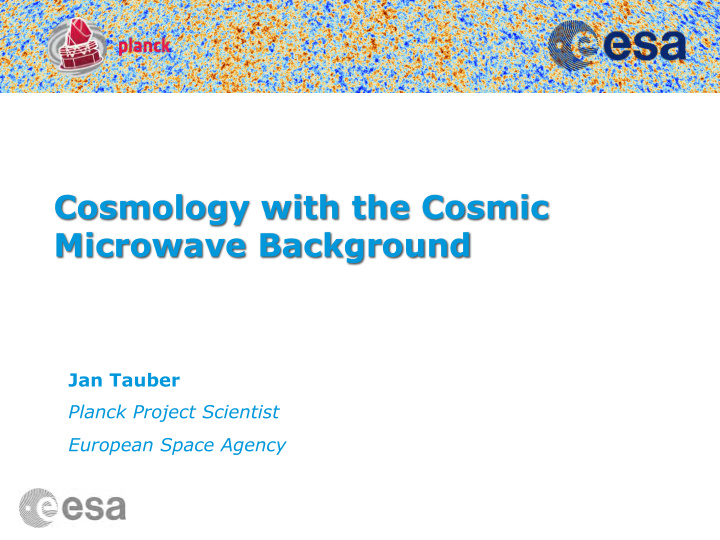 cosmology with the cosmic microwave background