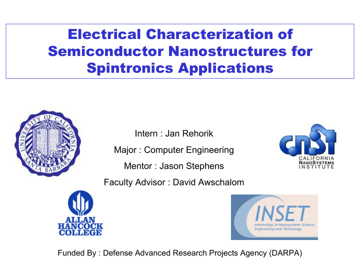 electrical characterization of semiconductor