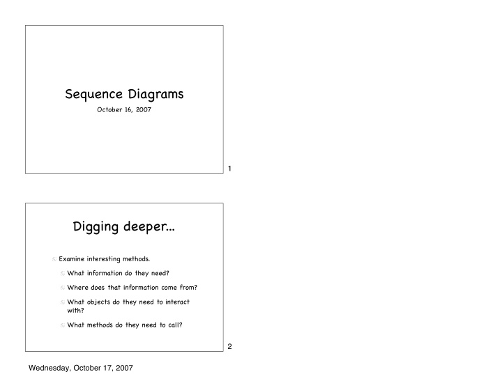 sequence diagrams