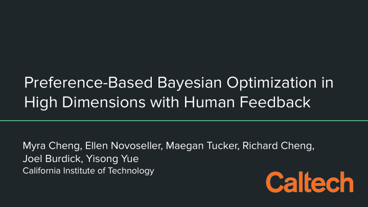 preference based bayesian optimization in high dimensions