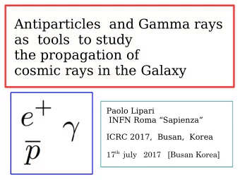 Antiparticles  and Gamma rays  as  tools  to study  the propagation of  cosmic rays in the Galaxy