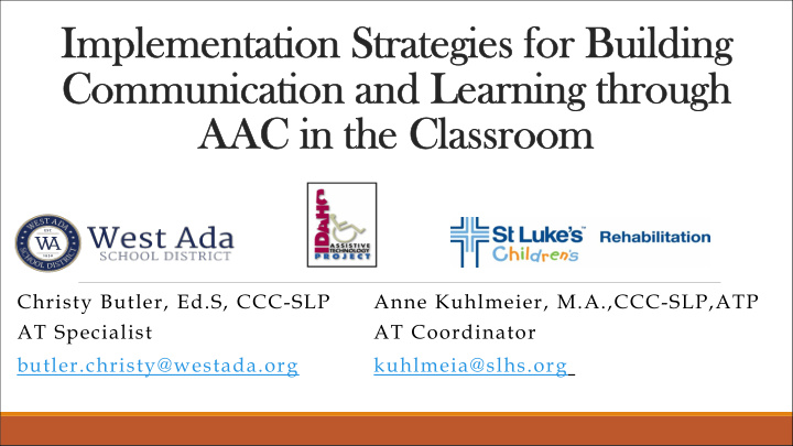 implementation strategies for building communication and