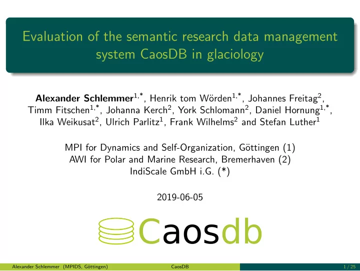 caosdb