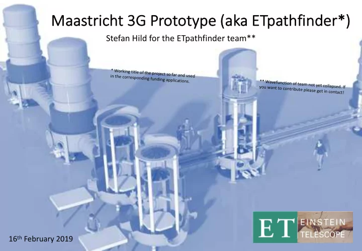 maastricht 3g prototyp ype aka et etpa path thfinde nder