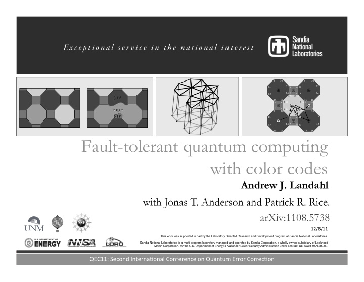 fault tolerant quantum computing with color codes