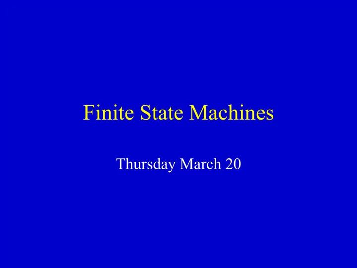 finite state machines