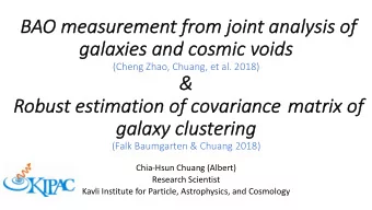 BA  BAO measure  rement fro  rom joint anal  analysi  ysis  s of  f  gal  galax  axies  es and  and