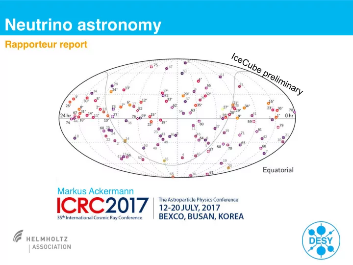 neutrino astronomy