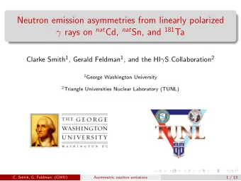 Neutron emission asymmetries from linearly polarized  rays on nat Cd, nat Sn, and 181 Ta Clarke